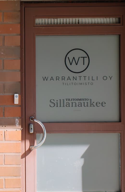 Tilitoimisto Sillanaukeen ja Warranttilin yhteinen toimitila Tampereella